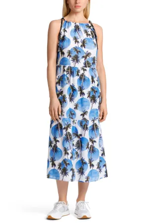 Marc Cain Sports WS 21.43 W44 363 Bright Azure Blue Palm Strap Dress