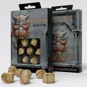 Q-Workshop Dwarven Gold 7 Piece Dice Set