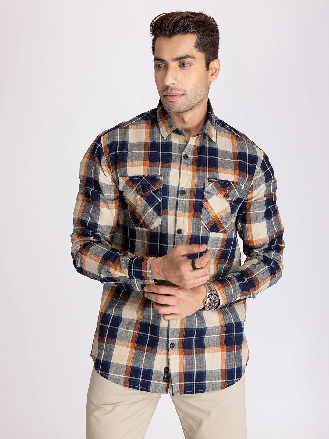 Vintage beige classic shirt.